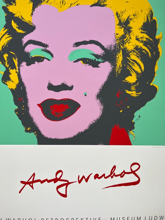 1989 Original Andy Warhol Le Cento Pop Art Print Italy
