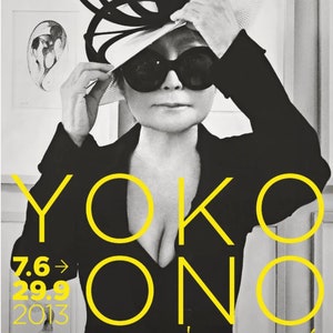 Yoko Ono, cartel original de la exposición del museo