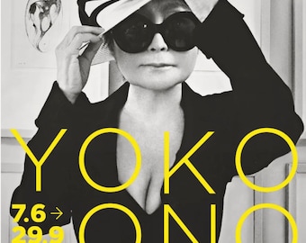 ヨーコ・オノ サイン入り写真 カスタム ジョン・レノン 額入り 11x14
