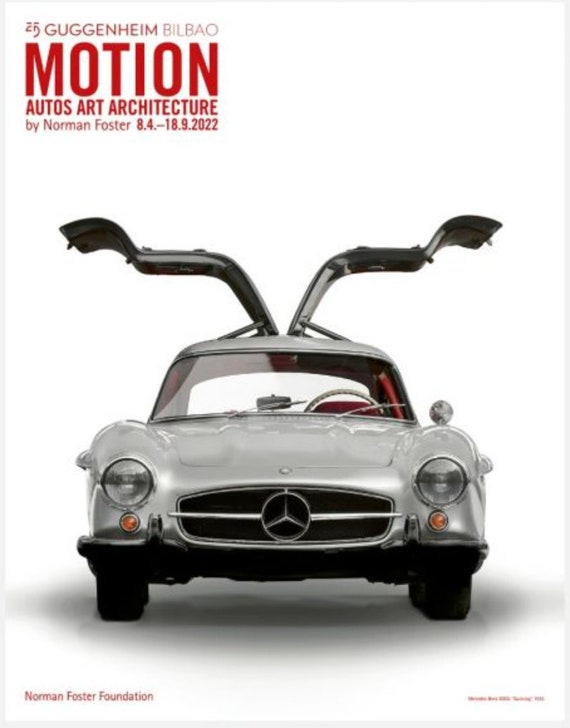 Mercedes-benz 300 SL Gullwing, Original Exhibition Museum Poster