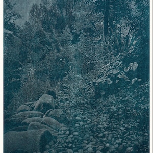 Franz Gertsch, Rüschegg, cartel original del museo de exposición