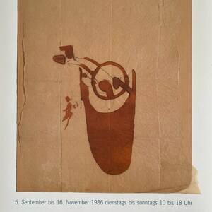 Joseph Beuys, Oryginalny plakat muzealny wystawy