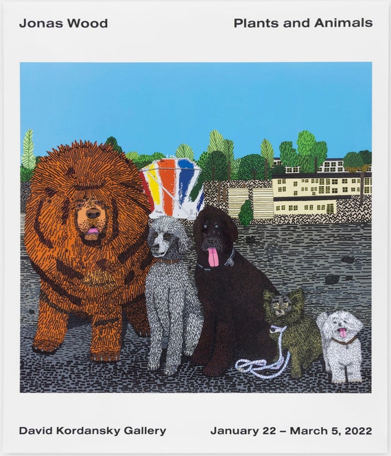 絵画 Jonas Wood Poster Jonas Wood Robot and Bear Poster | Gagosian Shop