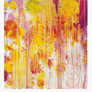 Cy Twombly, cartel original de la exposición del museo