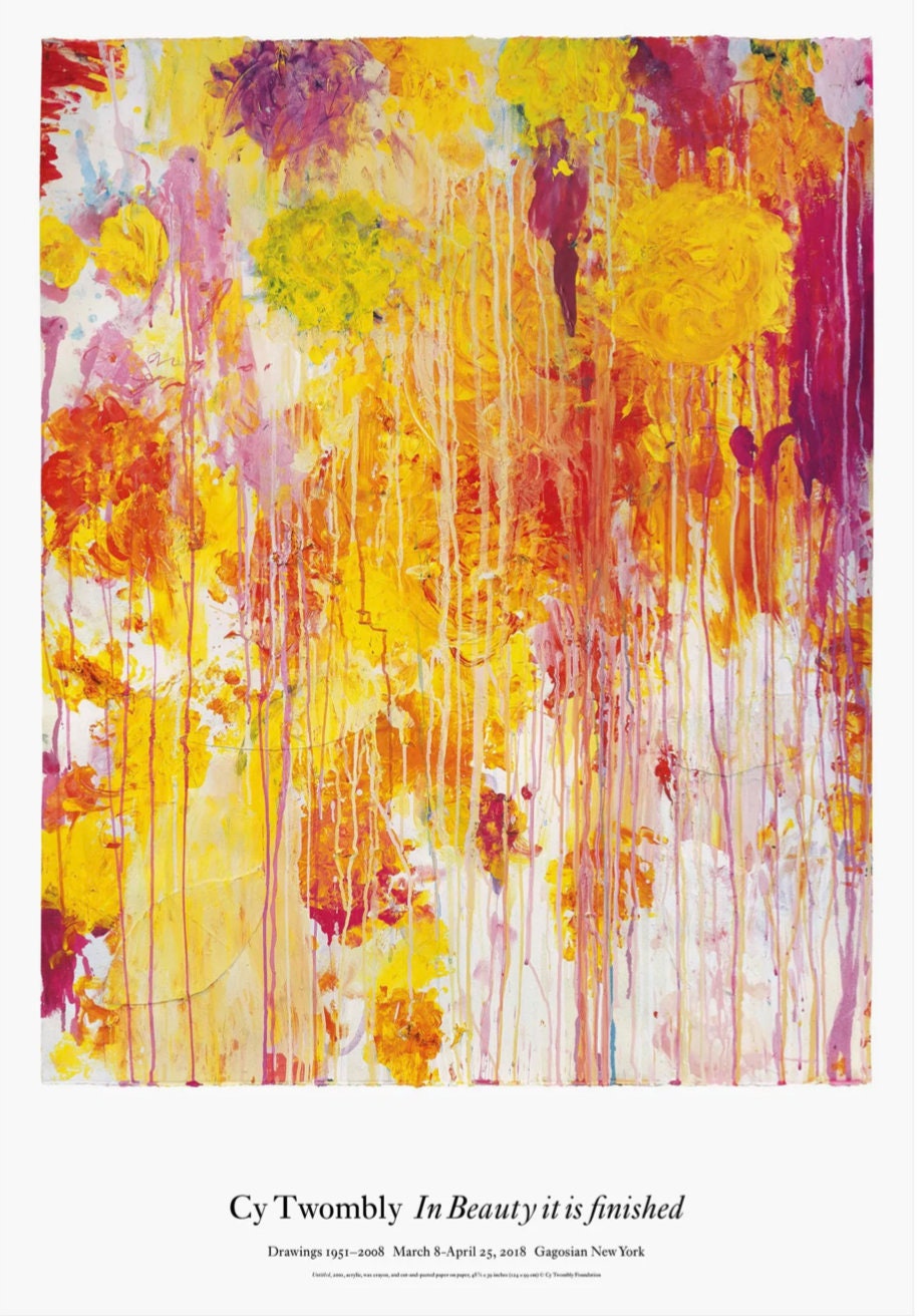 【Vintage】Cy Twombly ポスター GAGOSIAN ROME Cy Twombly: Lepanto Poster | Gagosian Shop