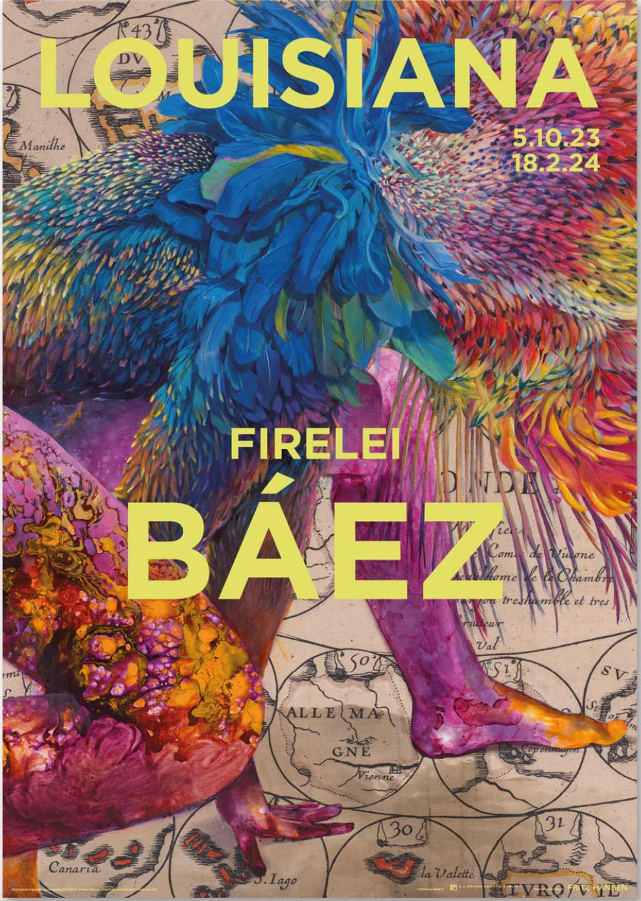 Firelei Báez, Originales Ausstellungsmuseumsplakat