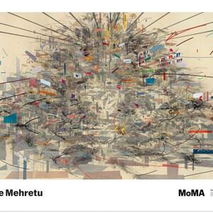 Julie Mehretu, Original Exhibition Museum Poster