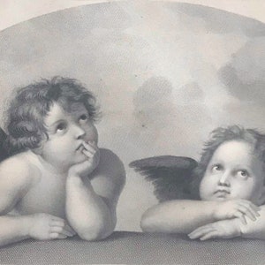 Raphael Sistine Madonna Engravings Etchings Prints Antique prints Original prints