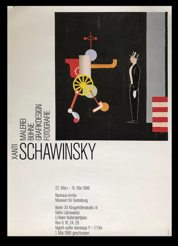 Xanti Schawinsky, Original Exhibition Bauhaus Museum Poster - Etsy