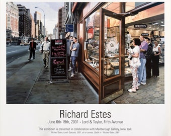 Richard Estes, Original Exhibition Museum Poster