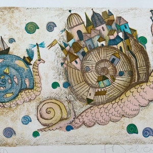 Francoise Deberdt, Original Color Aquatint Etching