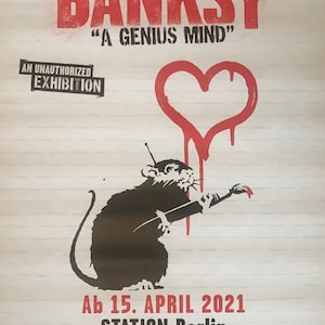 Banksy, cartel original de la exposición en el museo