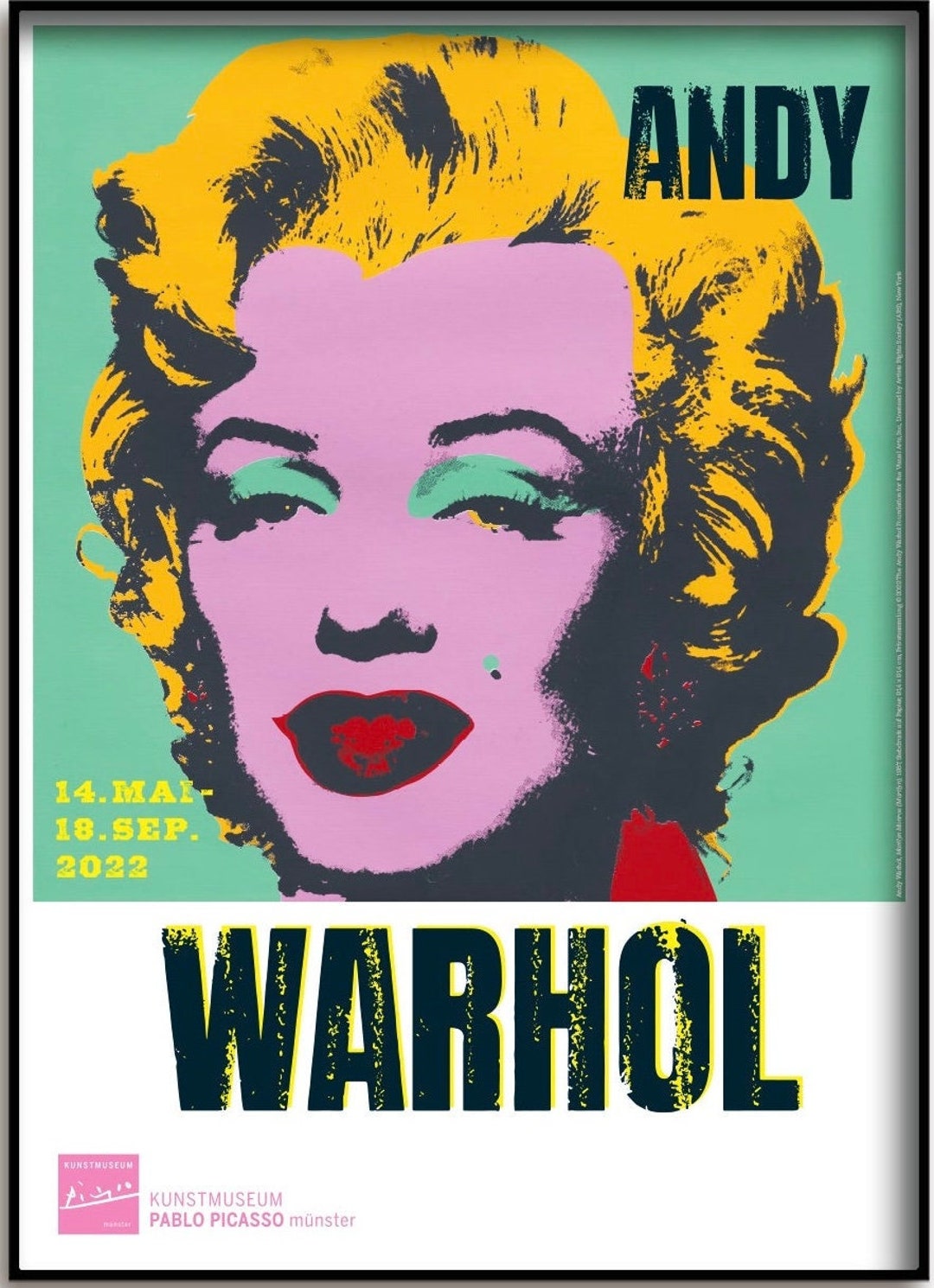 Andy Warhol, Marilyn, Original Museum Exhibition Poster - Etsy