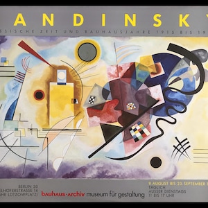 Kandinsky, cartel original de la exposición del Museo Bauhaus