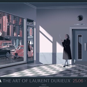 Laurent Durieux, cartel original del museo de la exposición, firmado
