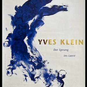 Yves Klein, Original Museum Ausstellungsplakat