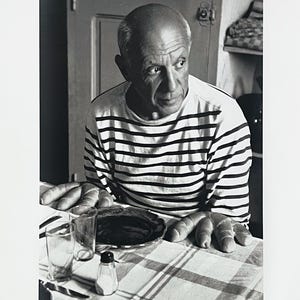 Robert Doisneau , Pablo Picasso, Les Pains de Picasso, Original Exhibition Museum Poster