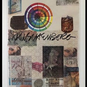 Robert Rauschenberg, cartel original de la exposición en el museo, Tate Gallery