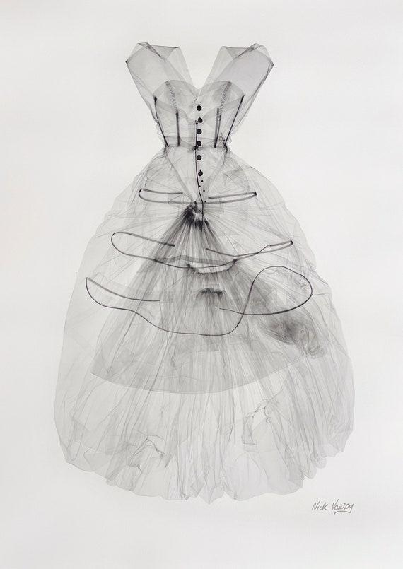 Nick Veasey, Balenciaga Dress X-ray, Original Print - Etsy