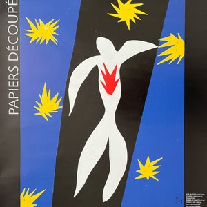 Henri Matisse, Der Fall des Ikarus, Originales Ausstellung Museumsplakat