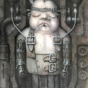HR Giger, cartel original de la exposición del museo