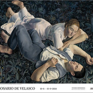 Rosario de Velasco, Adán y Eva, Cartel Original de la Exposición del Museo