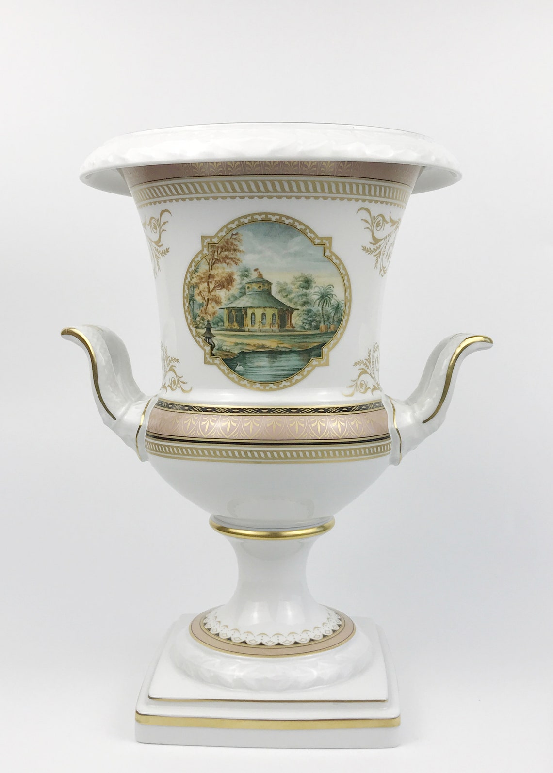 AK Kaiser Porcelain Vase Belvedere K Nossek Vintage Etsy