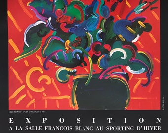 Hommage A Max Ponty, Original Vintage Poster 1991 (blue) - Etsy Israel