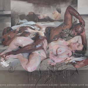 Jenny Saville, cartel original de la exposición del museo