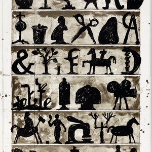 William Kentridge, cartel original de la exposición del museo
