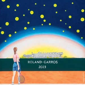 Original Official Roland Garros 2023 Poster, Maxime Verdier