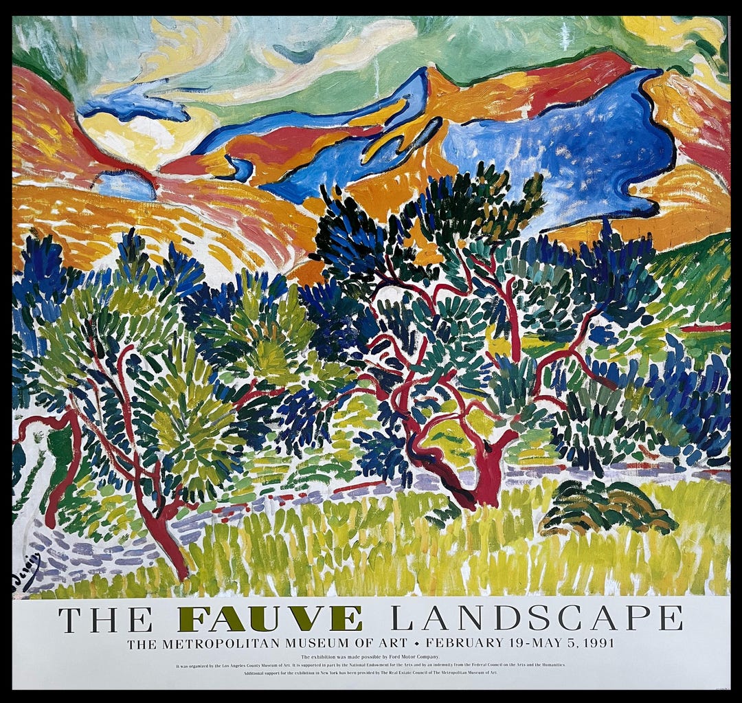 Andre Derain, Mountains at Collioure, Original Exhibition Museum
