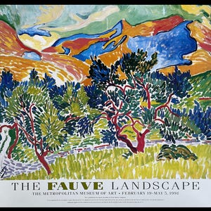 Andre Derain, Mountains at Collioure, Original Exhibition Museum Poster