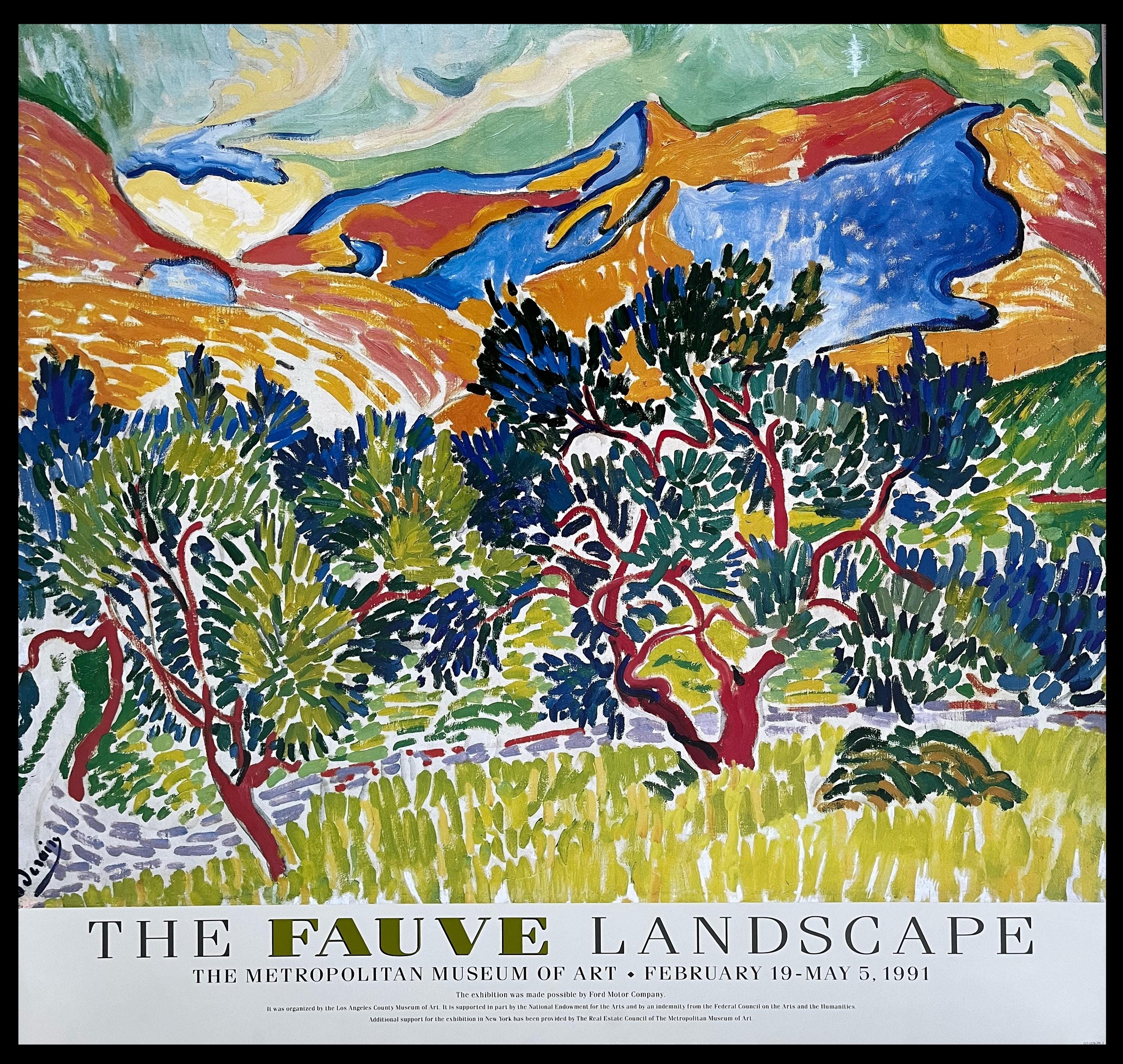Andre Derain, Mountains at Collioure, Original Exhibition Museum Andre Derain, Mountains at Collioure, Original Exhibition Museum