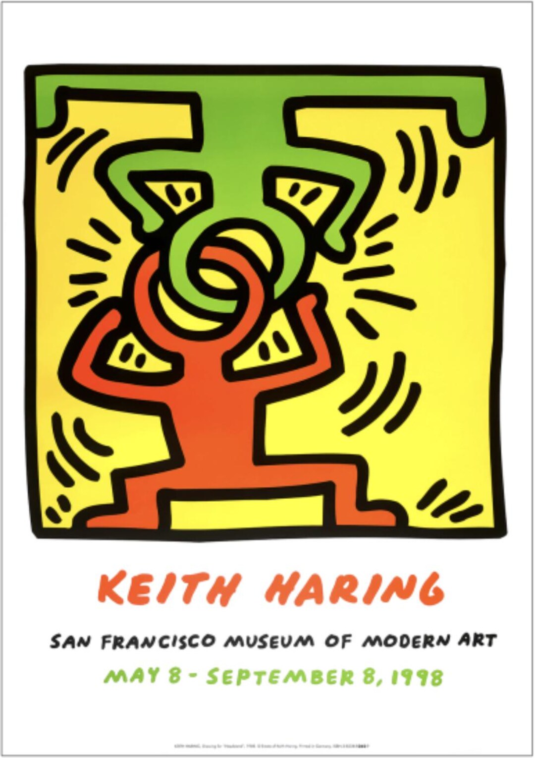Keith Haring, Headstand, Original Exhibition Museum Poster - Etsy
