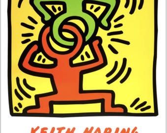 Keith Haring, Headstand, Original Exhibition Museum Poster