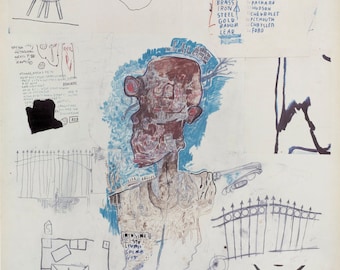 Jean-Michel Basquiat, Originales Ausstellungsmuseum Poster