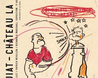 Jean-Michel Basquiat, Originales Ausstellungsmuseum Poster
