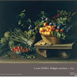 Louisse Moillon, Still live, Original Exhibition Museum Poster