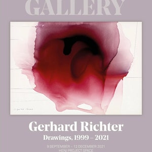 Gerhard Richter, cartel original de la exposición en el museo