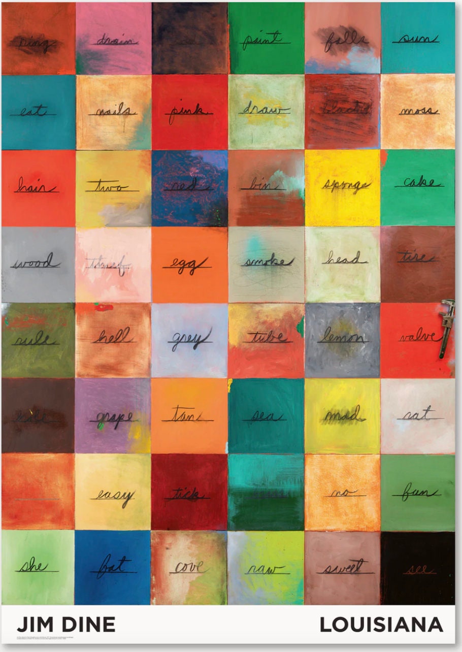 Jim Dine, Original Exhibition Museum Poster
