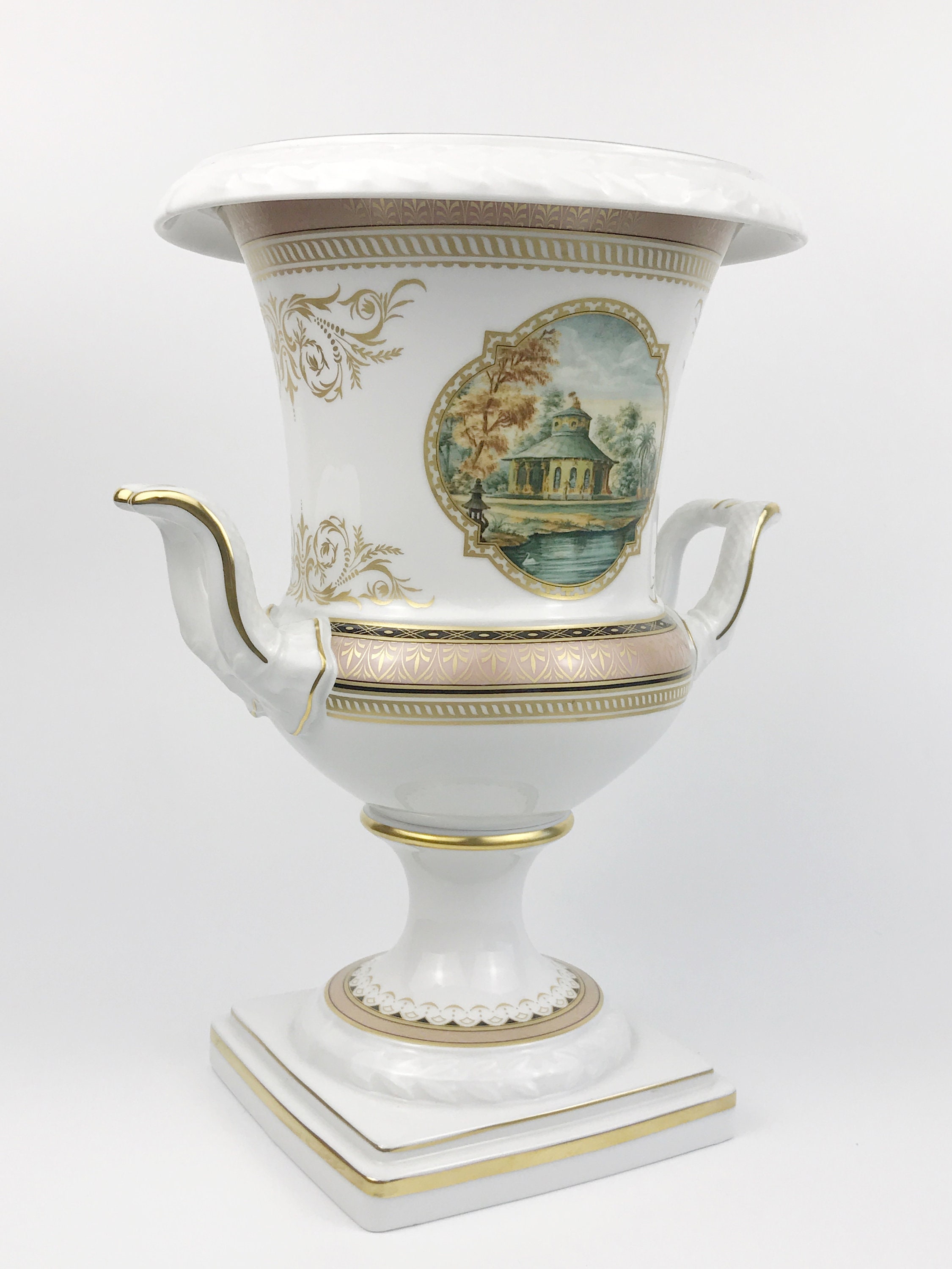 AK Kaiser Porzellan Vase Belvedere K Nossek Vintage Etsy