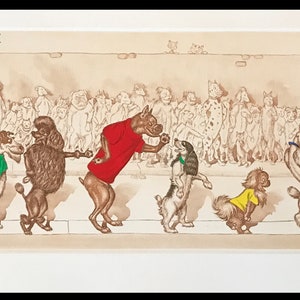 Boris O'klein, Dirty Dogs of Paris. Original Signed Etching