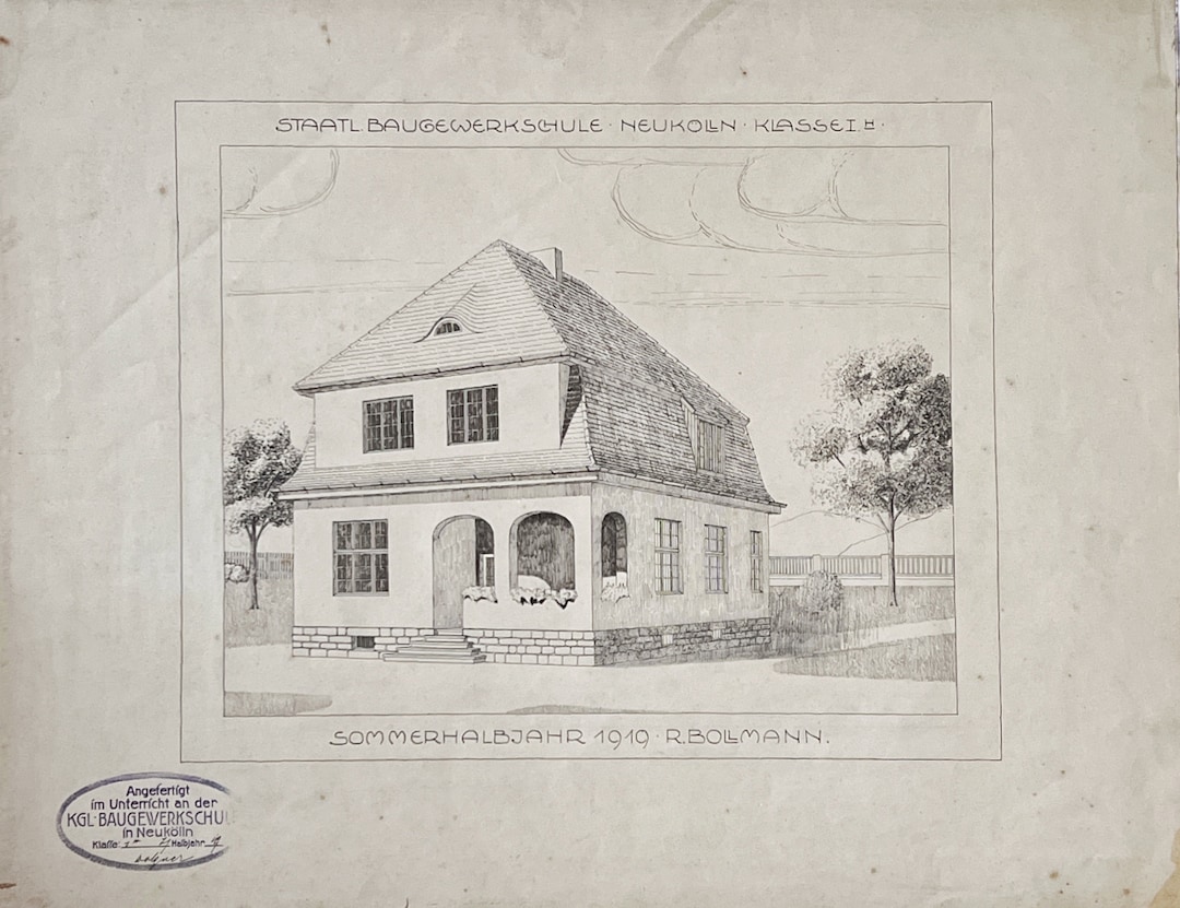 Original Antique Architectural Ink Drawing - Etsy