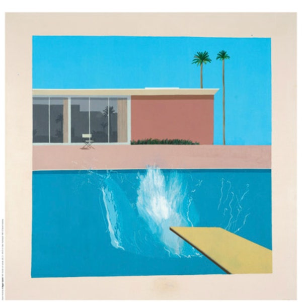 David Hockney, Splash, Original Exhibition Museum Poster