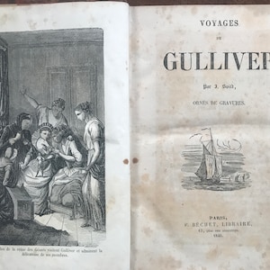 Gulliver&#39;s Travels Jonathan Swift Novel Satire Fiction Children book