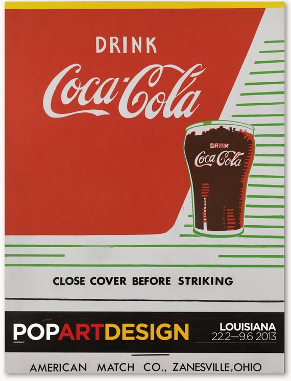 アンディ・ウォーホル、コカコーラ、オリジナル展覧会美術館ポスター