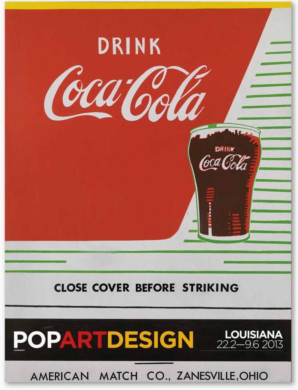 アンディ・ウォーホル、コカコーラ、オリジナル展覧会美術館ポスター