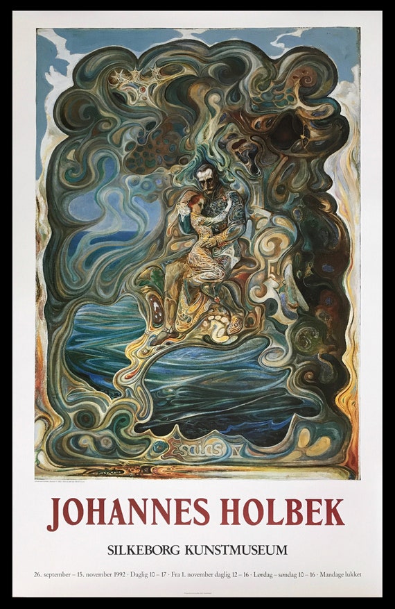 Johannes Holbek, Original Museum Exhibition Poster - Etsy