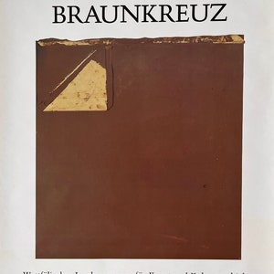 Pôster Joseph Beuys, Braunkreuz, Museu Original da Exposição